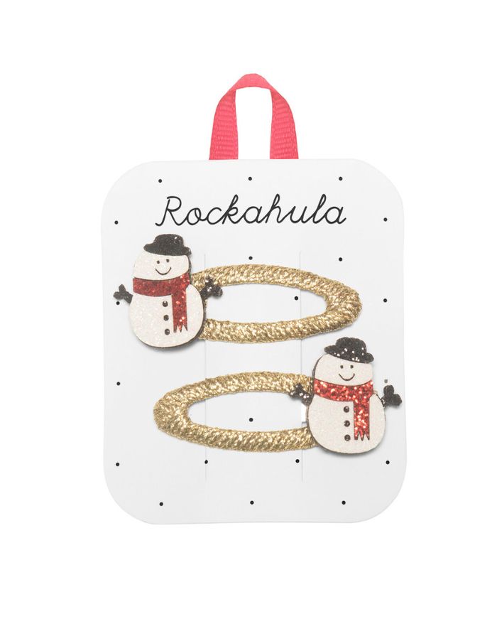 Festliche Rockahula Weihnachts-Haaraccessoires mit glitzernden Details und fröhlichen Farben – liebevoll gestaltet für kleine und große Winterträume.