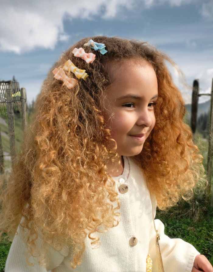 Haarspangen 4er Set I Heidi Floral Mini Bow