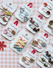 Laden Sie das Bild in den Galerie-Viewer, Haarspangen 4er Set I Heidi Floral Mini Bow
