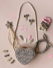 Laden Sie das Bild in den Galerie-Viewer, Haarspangen 4er Set I Leopard Shimmer Mini Bow
