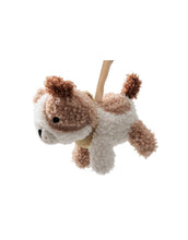 Laden Sie das Bild in den Galerie-Viewer, Jollein Kinderwagenkette „Tiny Park“ mit Hund, Katze und Kleeblatt mit Spiegel – aus Baumwolle und Polyester, CE-zertifiziert, mit Glöckchen für sanfte Klänge.
