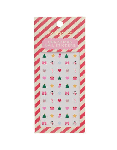 Weihnachtliche Rockahula Nagelsticker Jolly Christmas mit festlichen Motiven wie Schneemännern, Sternen und Tannenbäumen – bunt, fröhlich und kinderleicht anzuwenden.