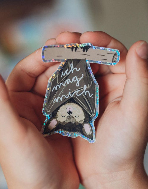 Glitzersticker von Liesels Wicht mit liebevollem Motiv und motivierender Botschaft für Kinder auf glänzendem Glitzervinyl.