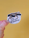 Glitzersticker von Liesels Wicht mit liebevollem Motiv und motivierender Botschaft für Kinder auf glänzendem Glitzervinyl.