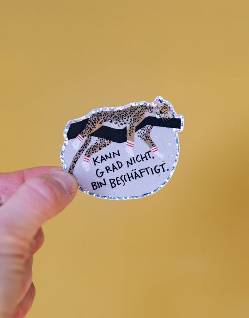 Glitzersticker von Liesels Wicht mit liebevollem Motiv und motivierender Botschaft für Kinder auf glänzendem Glitzervinyl.