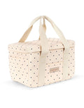 Konges Sløjd Kühltasche Carl in Navy Dots mit gepunktetem Muster und isolierendem Innenfutter