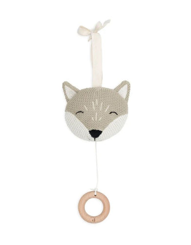 Jollein Spieluhr „Fox“ – weiche Spieluhr in Fuchsform, spielt das Lied „Sleep, dear child, sleep“, CE-zertifiziert.