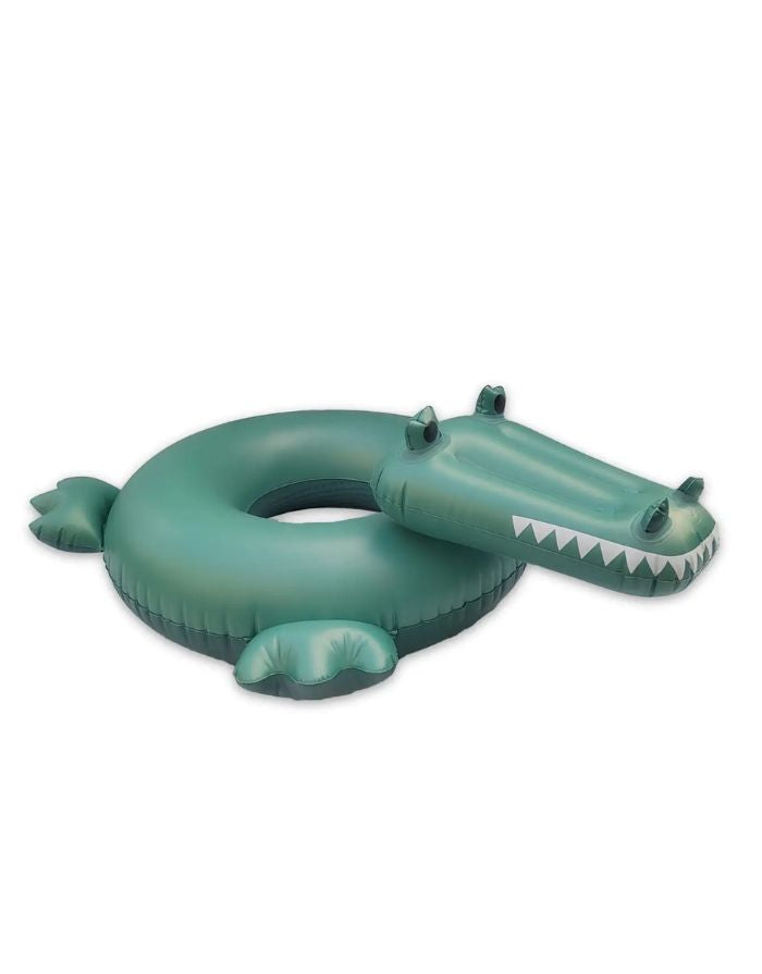 Grüner Krokodil-Schwimmring von Swim Essentials mit 65 cm Durchmesser für Kinder ab 3 Jahren als Freisteller
