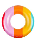 Schwimmring mit 90cm Durchmesser mit bunten Streifen von Swim Essentials als Freisteller