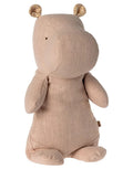 Maileg Safari Friends Nilpferd Medium in der Farbe Hellrosa Kuscheltier aus Baumwolle  für Kinder und Babys