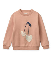 Laden Sie das Bild in den Galerie-Viewer, THORA Sweatshirt aus Bio-Baumwolle in Sweethearts und Pale Tuscany von Liewood
