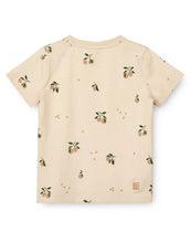 Laden Sie das Bild in den Galerie-Viewer, APIA Kurzarm-T-Shirt aus Bio-Baumwolle in Peach und Sea Shell von Liewood
