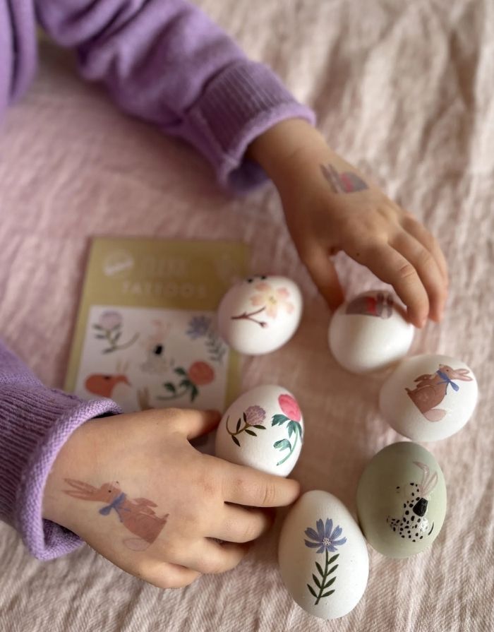 Vegane Kinder-Tattoos Ostern von nuukk