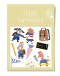 Vegane Kinder-Tattoos Schulkind von nuukk