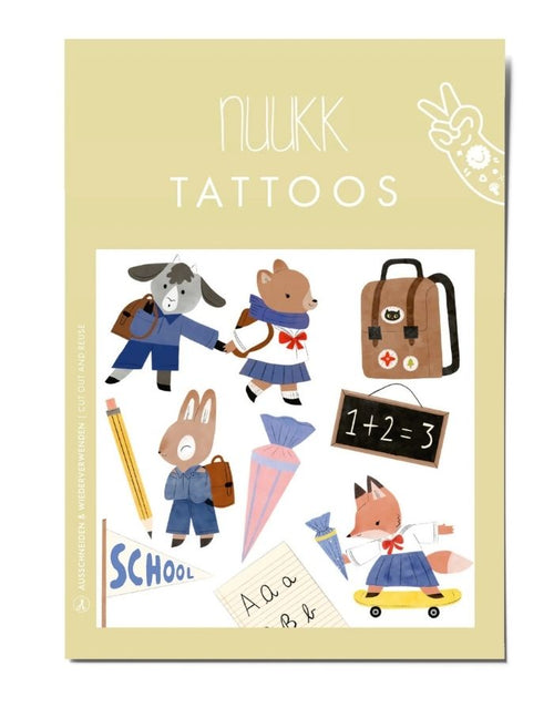 Vegane Kinder-Tattoos Schulkind von nuukk