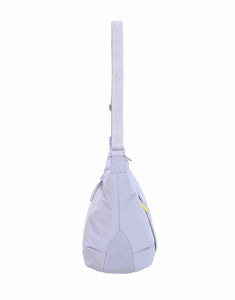 LÄSSIG Lunua Wickeltasche in Lilac – große Bum Bag mit Wickelzubehör, vegan, recycelt & pfc-frei, mit Neon-Details und Kinderwagenhaken.