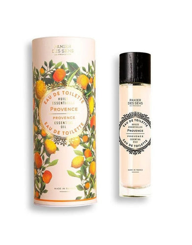 Eau de Toilette Milde Provence 50ml von Panier des Sens, frischer Zitrusduft mit Noten von Zypresse, Beifuß und Orangenblüte