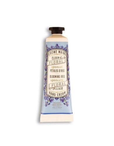 Handcreme Irisblütenblätter 30 ml von Panier Des Sens – reichhaltige Pflege mit Olivenöl, Sheabutter und Traubenkernöl, zarter Duft nach Iris Absolue, 96 % natürliche Inhaltsstoffe.