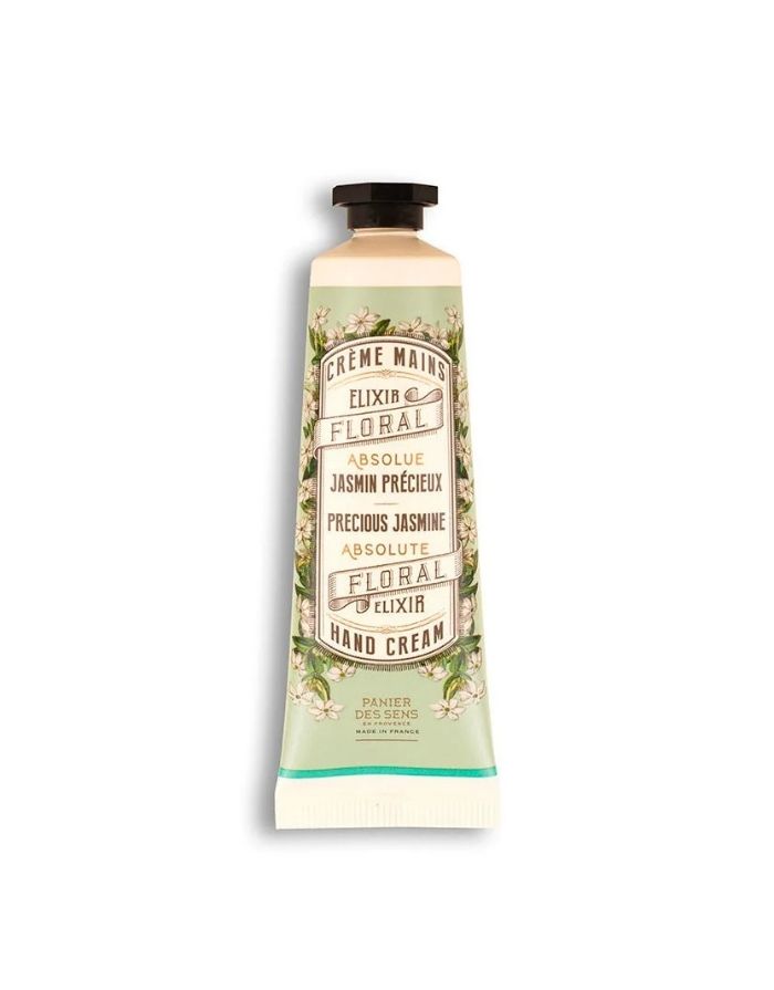  Handcreme Kostbarer Jasmin 30ml von Panier Des Sens, Mini-Handcreme mit Olivenöl und Jasmin Absolue für hydratisierte, weich duftende Hände.