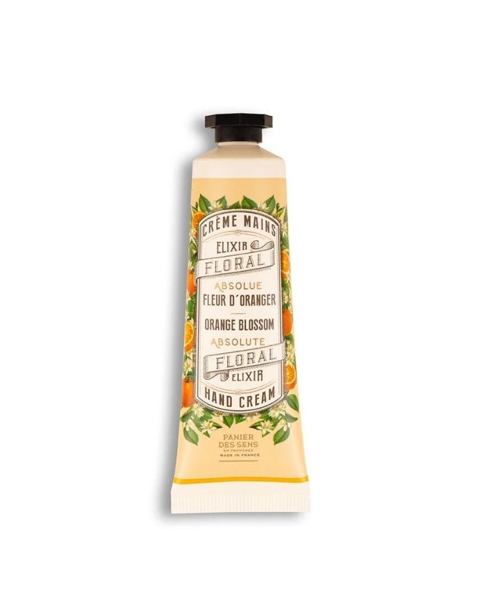 Handcreme Sonnige Orangenblüte 30ml von Panier Des Sens, Mini-Handcreme mit Olivenöl und Absolue de Fleur d’Oranger für hydratisierte, weich duftende Hände.