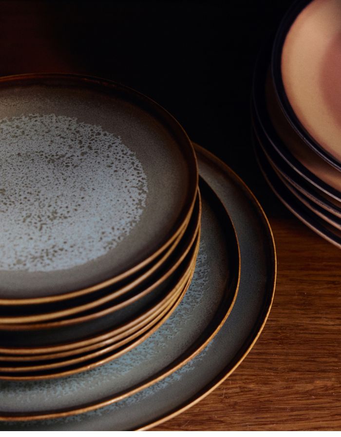 Side Plate Teller Contrast von Hkliving mit 22cm Durchmesser 