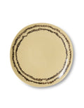 Teller Side Plate Vanilla von Hkliving mit 22cm Duchmesser in Braun Gelb