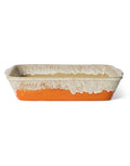 Kleine HKliving 70s Ceramics Auflaufform Fierce aus mehrfarbig glasiertem Steingut für Lasagne, Gratins und Ofengerichte.