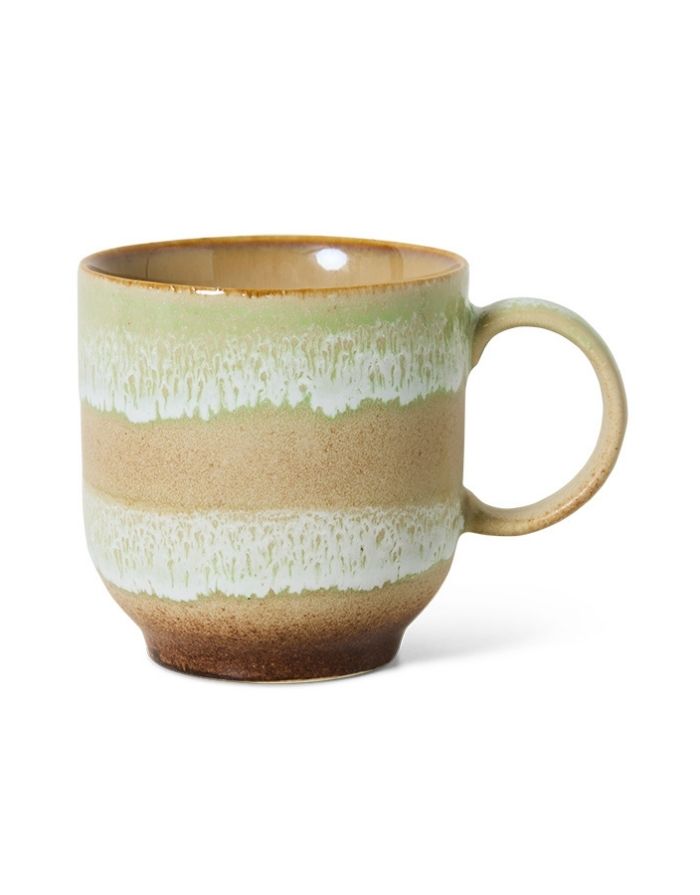 Café Becher 70's mit Henkel I Umber