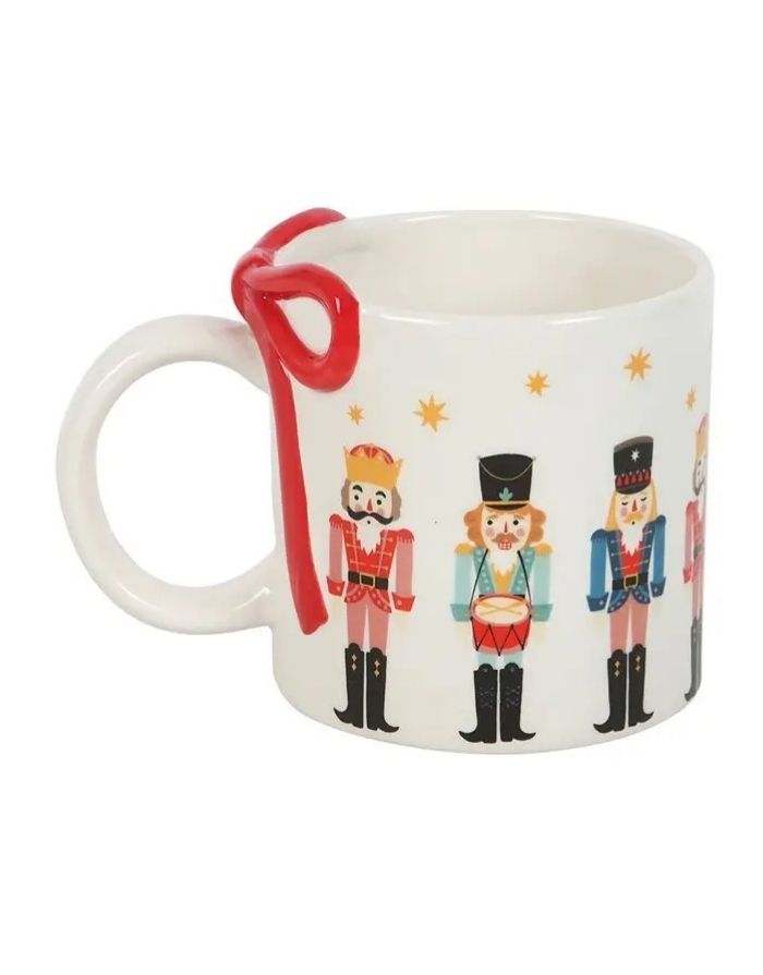 Weihnachtsbecher mit Schleife I Nussknacker