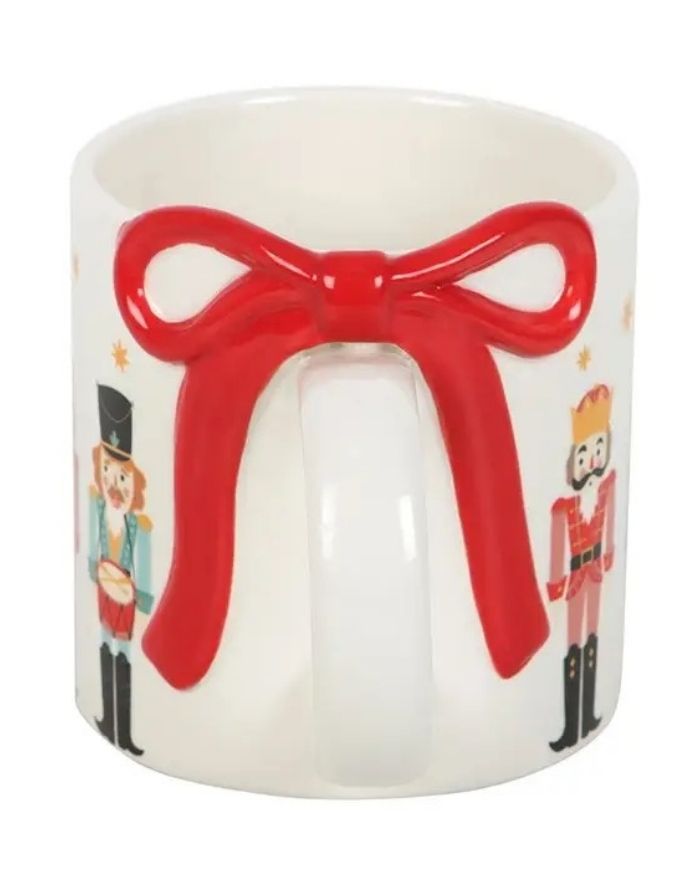 Weihnachtsbecher mit Schleife I Nussknacker