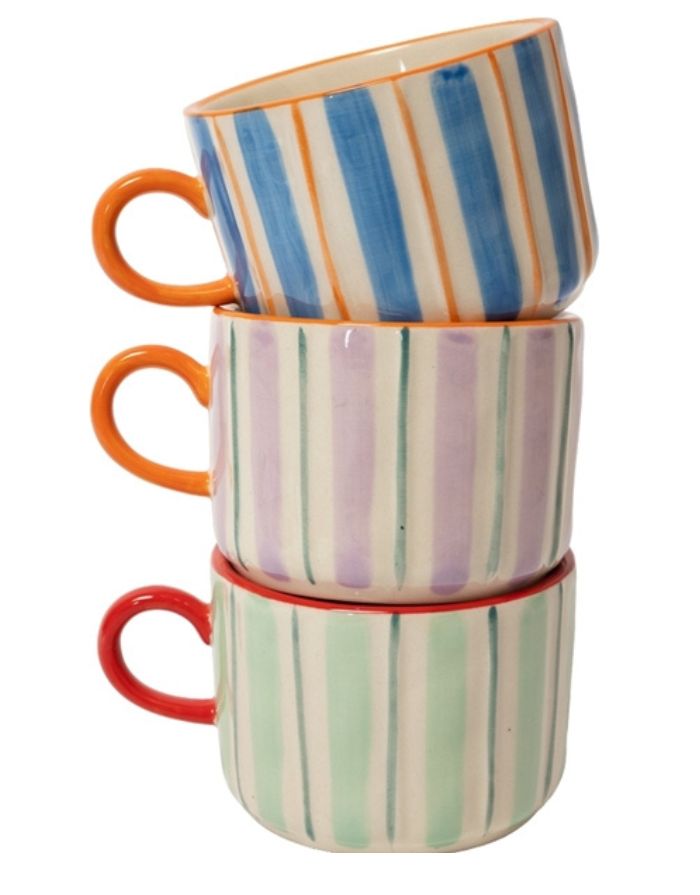 Tasse I Violett/Petrol/Orange