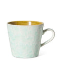Mehrfarbiger HKliving 70s Ceramics Cappuccino Mug aus glasiertem Steingut im charakteristischen Retro-Design.
