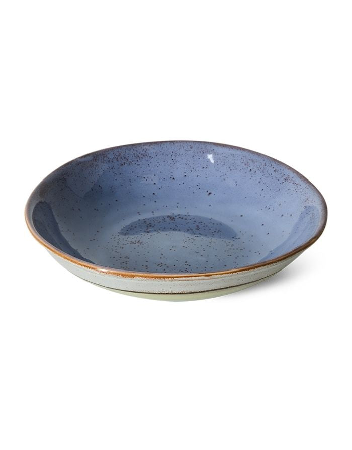  HKliving 70s Ceramics Curry Bowl Muted aus mehrfarbig glasiertem Steingut für Currys, Reisgerichte, Eintöpfe und Bowls.