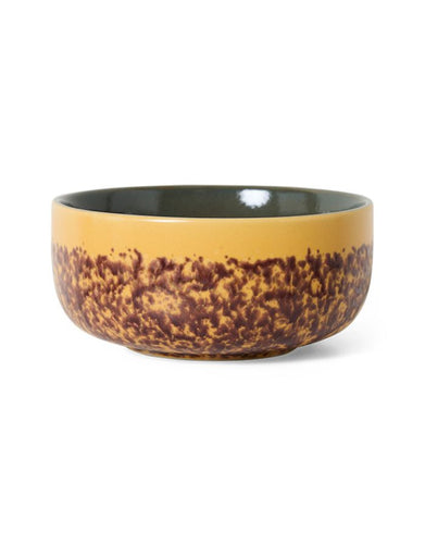 70s Ceramics Dessert Bowl Cove Bay mit natürlicher Glasur und individuellem Finish