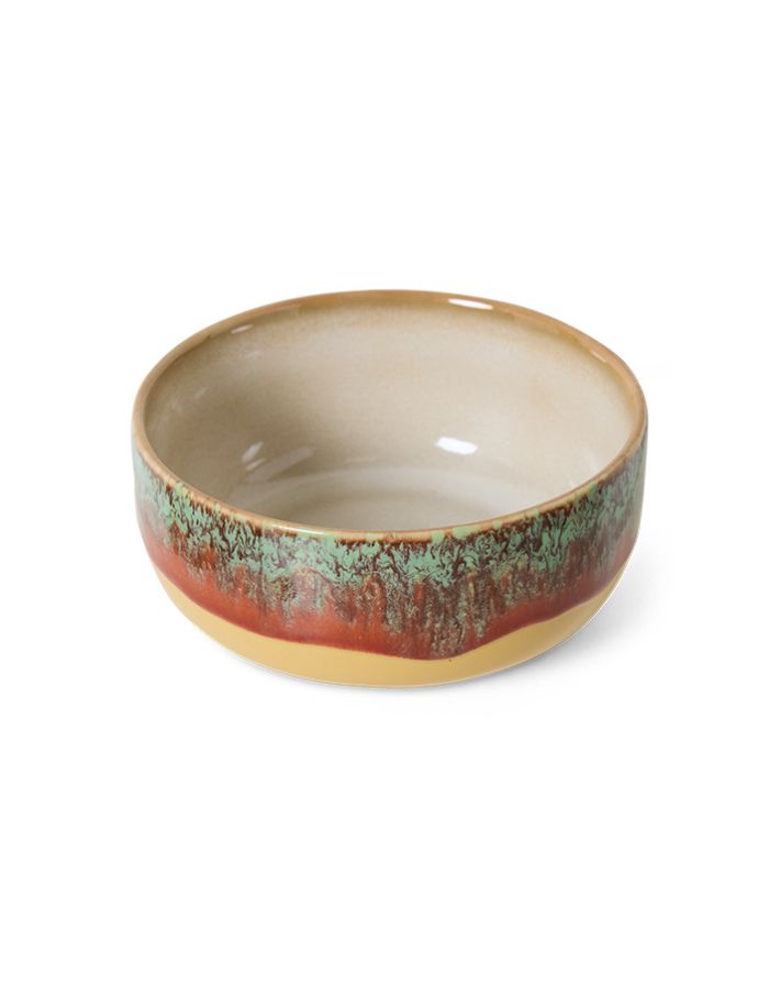 Unikat Dessert Schale Cove aus der 70s Kollektion von hkliving mit individuellen Farbvariationen