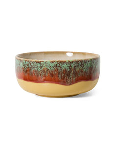 Unikat Dessert Schale Cove aus der 70s Kollektion von hkliving mit individuellen Farbvariationen