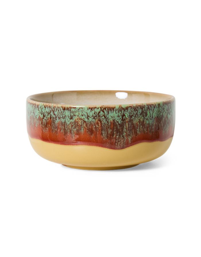 Unikat Dessert Schale Cove aus der 70s Kollektion von hkliving mit individuellen Farbvariationen