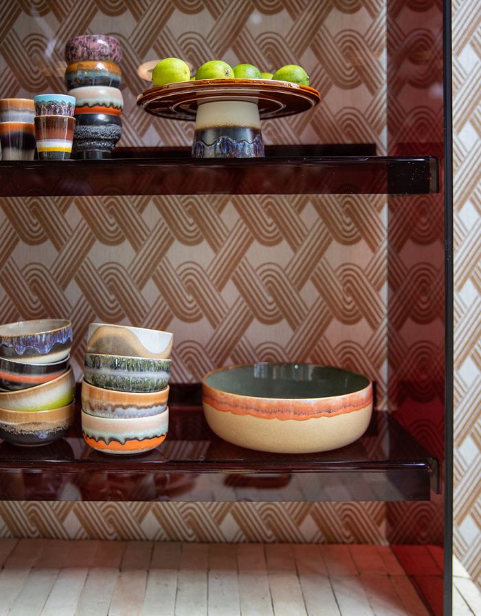 Unikat Dessert Schale Cove Oasis aus der 70s Kollektion von hkliving mit Farbvariationen