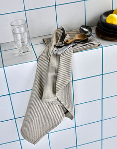 House Doctor Geschirrhandtücher Cook Dunkelgrau – Set aus 3 Tüchern