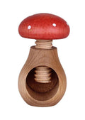 Nussknacker Fliegenpilz von Strömshaga aus FSC-zertifiziertem Buchenholz in Natur und Rot mit weißen Punkten, Ø 6 × H 10 cm Freisteller