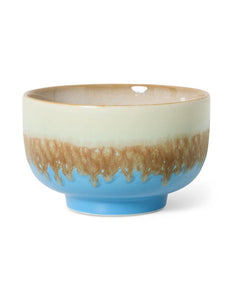 Noodle Schale Azure von hkliving – handgefertigte Steingut-Schale in klarem Blauton, Ø 13,5 cm