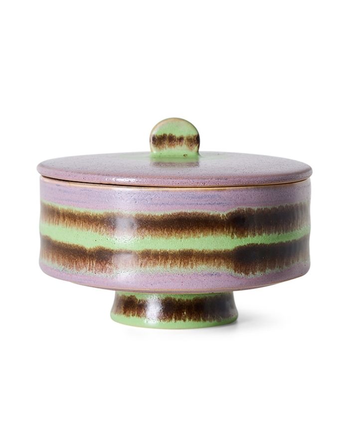 HKliving 70s Ceramics Bonbon Schale Mochi aus glasiertem Steingut für Bonbons, Pralinen und kleine Leckereien.