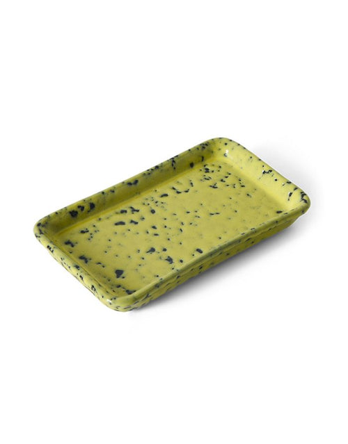 XS Servierplatte Corn von Hkliving mit den Maßen 7,7x13,6x2cm in der Farbe gelb von der Seite