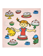 Laden Sie das Bild in den Galerie-Viewer, Pippi Langstrumpf Birthday Servietten in Pink, 3-lagig, 33 x 33 cm, 20 Stück.

