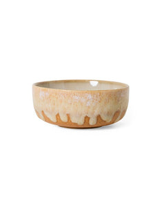 70s Ceramics Tapas Bowl Dunes mit organischer Glasur und künstlerischem Finish