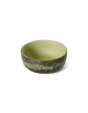 Laden Sie das Bild in den Galerie-Viewer, 70s Ceramics Tapas Bowl Fern mit organischer Glasur und künstlerischem Finish
