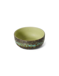 70s Ceramics Tapas Bowl Fern mit organischer Glasur und künstlerischem Finish