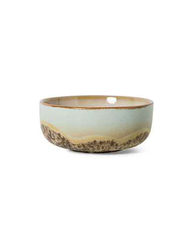 70s Ceramics Tapas Bowl Shell mit sanfter Glasur und künstlerischem Finish