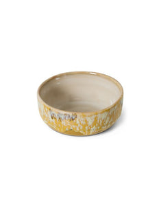 70s Ceramics Tapas Bowl Sunbeam mit organischer Glasur und künstlerischem Finish