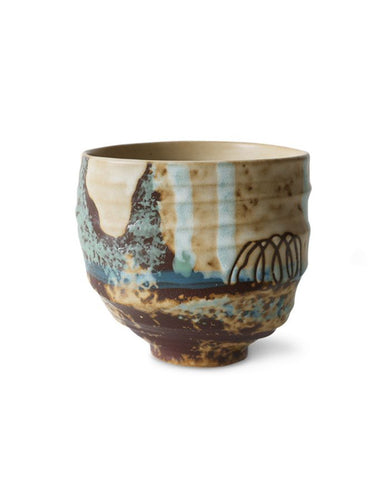 Tasse Artist Scratched von hkliving – handbemalte Steinzeug-Tasse im Unikat-Look